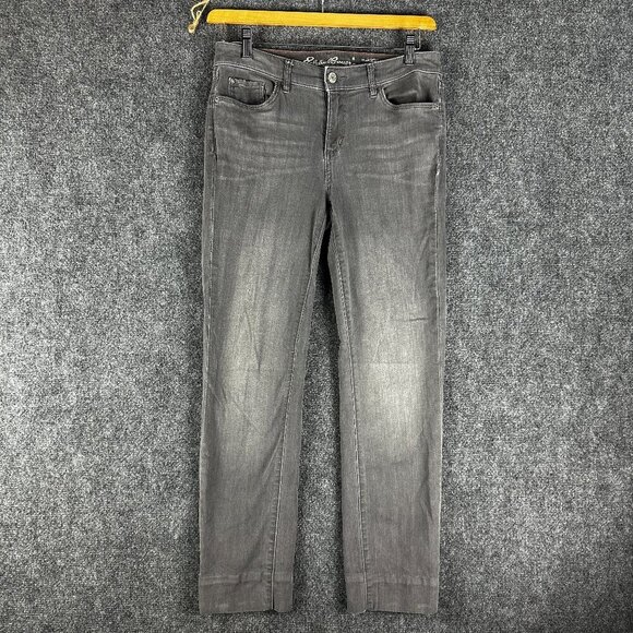 Eddie Bauer Jeans Womens 8 Slightly Curvy Slim Straight Cotton Stretch Pockets - Picture 1 of 10